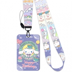 4 Styles Cinnamoroll babyCinnamoroll Card Holder Bag Anime Phone Strap Lanyard