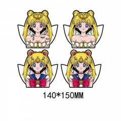 Pretty Soldier Sailor Moon Cartoon Can Change Pattern Lenticular Flip Anime 3D Stickers