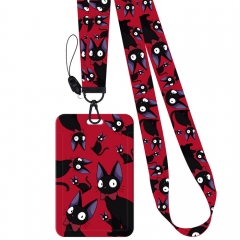 4 Styles Kiki's Delivery Service Card Holder Bag Anime Phone Strap Lanyard