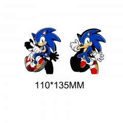 2 Styles Sonic the Hedgehog Cartoon Can Change Pattern Lenticular Flip Anime 3D Stickers