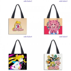 5 Styles 40*40cm Pretty Soldier Sailor Moon Cartoon Pattern Canvas Anime Bag