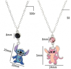 2 Styles Lilo and Stitch Anime Necklace
