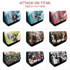 9 Styles Attack on Titan / Shingeki No Kyojin Cartoon Cosplay Anime Pencil Bag Pencil Box