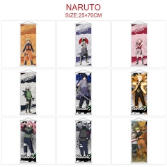 （25*70CM）19 Styles Naruto Cartoon Wallscrolls Waterproof Anime Wall Scroll