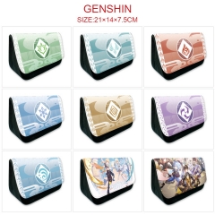 10 Styles Genshin Impact Cartoon Cosplay Anime Pencil Bag Pencil Box
