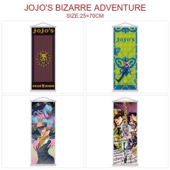 （25*70CM）7 Styles JoJo's Bizarre Adventure Cartoon Wallscrolls Waterproof Anime Wall Scroll