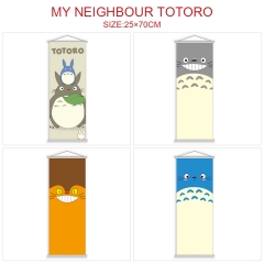 （25*70CM）8 Styles My Neighbor Totoro Cartoon Wallscrolls Waterproof Anime Wall Scroll