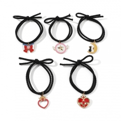 6 Styles Pretty Soldier Sailor Moon Anime Hair Ring Head Rope