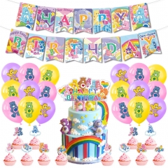 Care Bears For Birthday Party Decoration Anime Balloon Set