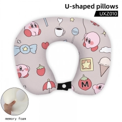 Kirby Cosplay Color Printing Anime U-shaped Pillow