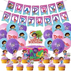 Dora the Explorer For Birthday Party Decoration Anime Balloon Set