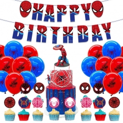 Spider Man For Birthday Party Decoration Anime Balloon Set