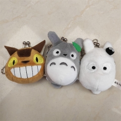3 Styles 7CM My Neighbor Totoro Anime Plush Coin Purse Pendant