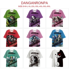 9 Styles Danganronpa: Trigger Happy Havoc Cartoon Character 3D Printed Anime Milk Silk T-Shirt