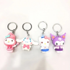 4 Styles Sanrio Anime PVC Keychain