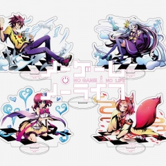 9 Styles No Game No Life Anime Acrylic Standing Plates