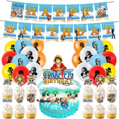 One Piece For Birthday Party Decoration Anime Balloon Set