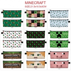 12 Styles Minecraft Cartoon  Anime Pencil Bag