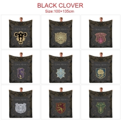 13 Styles 100x135CM Black Clover Quilt Double Printed Anime Summer Blanket