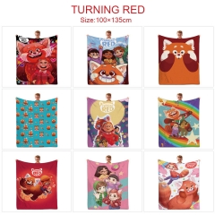 9 Styles 100x135CM Turning Red Quilt Double Printed Anime Summer Blanket