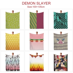 19 Styles 100x135CM Demon Slayer: Kimetsu no Yaiba Quilt Double Printed Anime Summer Blanket
