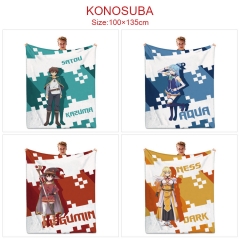 5 Styles 100x135CM Kono Subarashii Sekai ni Shukufuku wo! Quilt Double Printed Anime Summer Blanket