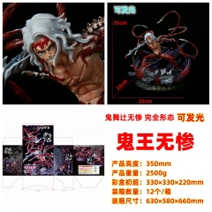 35CM With Electric Demon Slayer: Kimetsu no Yaiba Kibutsuji Muzan Toy Anime PVC Figure