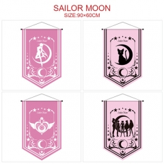 7 Styles 90x60CM Pretty Soldier Sailor Moon Hot Sale Flag Anime Decoration Flag