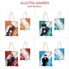 7 Styles Jujutsu Kaisen Cartoon Pattern Canvas Handbag Shoulder Bag