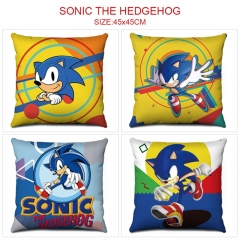 7 Styles Sonic the Hedgehog Cartoon Pattern Anime Pillow (45*45CM)