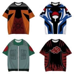 6 Styles Naruto Color Printing Anime T Shirt