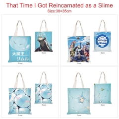 5 Styles That Time I Got Reincarnated as a Slime Cartoon Pattern Canvas Handbag Shoulder Bag