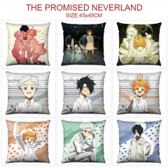 9 Styles The Promised Neverland Cartoon Pattern Anime Pillow (45*45CM)