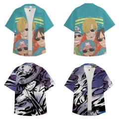 14 Styles One Piece Color Printing Anime T Shirt