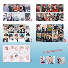 5 Styles 10 PCS/SET K-POP BTS Bulletproof Boy Scouts Anime Card Stickers