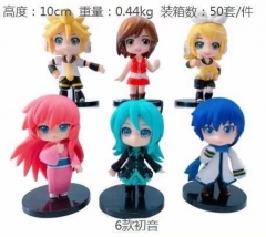 6PCS/SET 10CM Hatsune Miku Anime PVC Figures