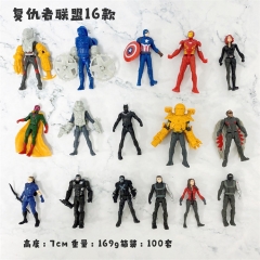 7CM 16PCS/SET The Avengers Cartoon Anime Figures