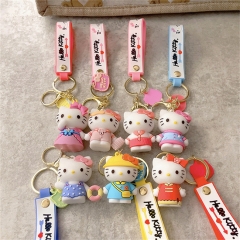 8 Styles Hello Kitty Cartoon Anime Doll Keychain