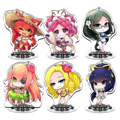 6 Styles 9CM Overlord Acrylic Anime Standing Plate