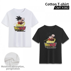 4 Styles Dragon Ball Z Cosplay Cartoon Two Side Printed Pure Cotton Anime T Shirt