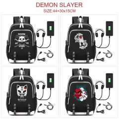 6 Styles Demon Slayer: Kimetsu no Yaiba Anime Cosplay Cartoon Canvas Colorful Backpack Bag