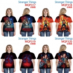 5 Styles Stranger Things Color Printing Anime T Shirt