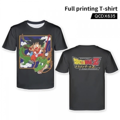 2 Styles Dragon Ball Z Cosplay Cartoon Two Side Full Printing Anime T Shirt