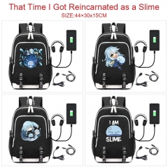 6 Styles That Time I Got Reincarnated as a Slime Anime Cosplay Cartoon Canvas Colorful Backpack Bag