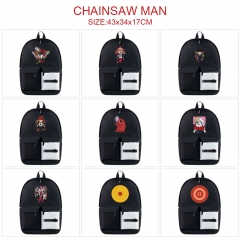 9 Styles Chainsaw Man Anime Cosplay Cartoon Canvas Colorful Backpack Bag