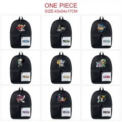 9 Styles One Piece Anime Cosplay Cartoon Canvas Colorful Backpack Bag