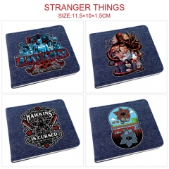 4 Styles Stranger Things Cartoon Pattern PU Coin Purse Anime Wallet
