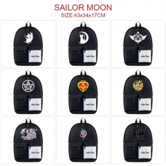 9 Styles Pretty Soldier Sailor Moon Anime Cosplay Cartoon Canvas Colorful Backpack Bag