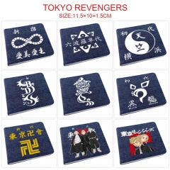 9 Styles Tokyo Revengers Cartoon Pattern PU Coin Purse Anime Wallet