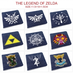 11 Styles The Legend Of Zelda Cartoon Pattern PU Coin Purse Anime Wallet
